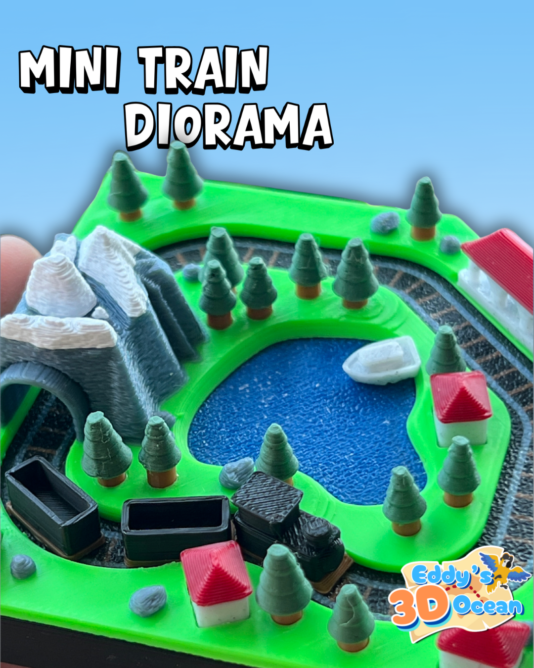 Mini Train Diorama - Countryside